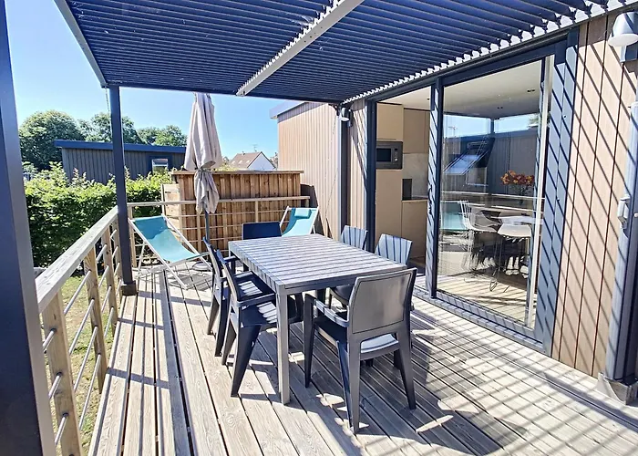 Mobil-Home Confort 6 Pers, 3 Chambres, 2 Sdb, Proche Plage, Piscine, Fitness, Commerces A Jullouville - Fr-1-361A-80 Semesterbostad